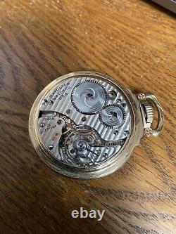 Hamilton pocket watch with cigarette box celluoid case Rare Red
