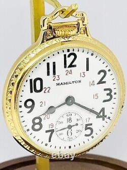 Hard 2 Find Marked U. S. GOVT. 1943 Hamilton 16S 21J 992B BOC Pocket Watch