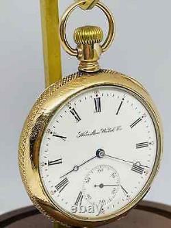 Hard 2 Find Private Label 1899 Hamilton 16S 16J Grade 976 Pocket Watch Runs