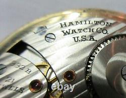 High Grade Antique 21 Jewel Hamilton 992b Railway Special Pocket Watch