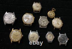 Huge Estate Vintage Watch & Pocket Watch Lot. Omega, Hamilton, Bulova, More+++