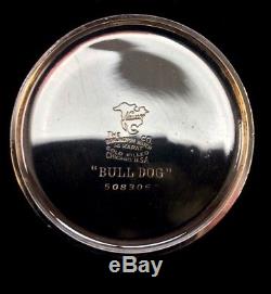 Illinois Burlington Bull Dog 21 Jewel Triple Signed Case Extra Fine Condition