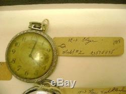 Lot of 19 Antique Pocket Watches, Hampden, Hamilton, Elgin, Standard, Stop Watch