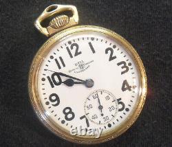 M27 BALL Hamilton 999B 16s 21j Official Standard Railroad Antique Pocket Watch