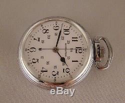 MILITARY HAMILTON WWII 4992B 22j OPEN FACE 16s GREAT LOOKING POCKET WATCH