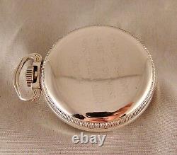 MILITARY WWII NAVIGATION COIN SILVER OF WATCH G. C. T. 4992B 22j 16s POCKET WATCH