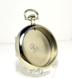 MINT 18 Size Refurbished Keystone Pocket Watch Case Only Fits Hamilton Illinois