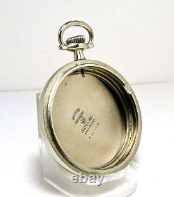 MINT 18 Size Refurbished Keystone Pocket Watch Case Only Fits Hamilton Illinois