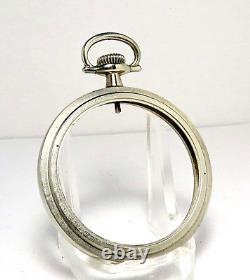 MINT 18 Size Refurbished Keystone Pocket Watch Case Only Fits Hamilton Illinois