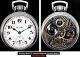 Mint Display Back Silver Main Liner Plated Pocket Watch Hamilton 992-l