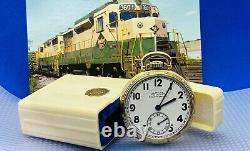MINTY Hamilton 950B 16s 23j Railway Special Pocket Watch With Ivory Case SERVICED
