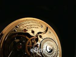 Mega Rare Antique Railroad 16s 21j Hamilton 922 Pocket Watch Salesman Case Mint