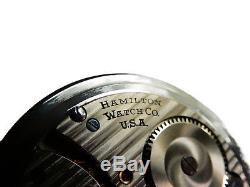 Mega Rare Antique Railroad 21j Hamilton 992B Pocket Watch. Mint Serviced