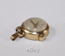 Mid-Century 14k Gold Hamilton Nurses Lapel Pendant Watch Women's Pocket Watch