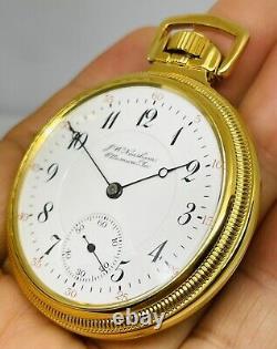 Minty Private Labeled 1913 Hamilton 16S 17J Grade 974 Mainliner Pocket Watch Run