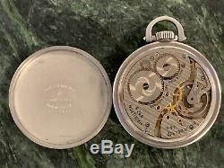 Model 5 992B 16s Hamilton Railway Special 21J RR Pocket Watch Stainless Case