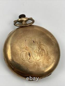 NON-WORKING Vtg Antique 1915 956 16s Hamilton Gold Filled Pocket Watch QLI2