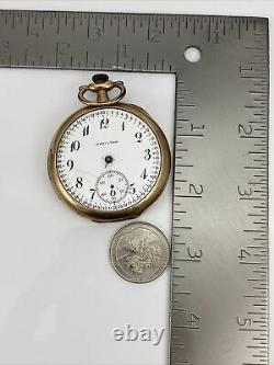NON-WORKING Vtg Antique 1915 956 16s Hamilton Gold Filled Pocket Watch QLI2
