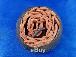 NOS WWII WW2 Pocket Watch Rubber Shock Absorbent Leather Chain for Hamilton