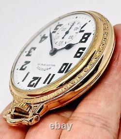 Near Mint 1951 Hamilton 16S 23J Gr 950B Display BOC Railroad Pocket Watch