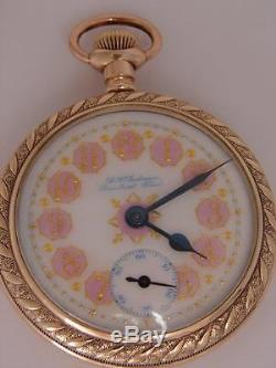 Nice Hamilton 946 18s 23j Rare Marked A. N. Anderson Color Dial OF Pocket Watch