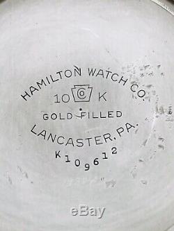 Nice Hamilton Factory Model 11 16S 10K Gold Filled Railroad POCKET WATCH CASE #1
