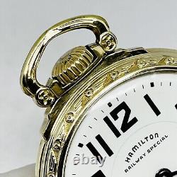 ORIGINAL Model 11 case 1946 Hamilton 16S 21J Grade 992B Pocket Watch Accurate