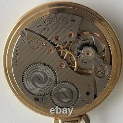 Original Vintage Hamilton 14K Gold Filled Pocket Watch Gordon Manary