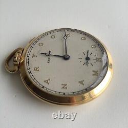 Original Vintage Hamilton 14K Gold Filled Pocket Watch Gordon Manary