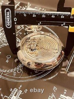 Pocket watch Ball-Hamilton 18s 17j R. R Grade 999H MVMT on a 59mm Display Case