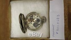 Pre-Owned 1928 Hamilton Heavy 18kt White Gold 922 Masterpiece Pocket Watch