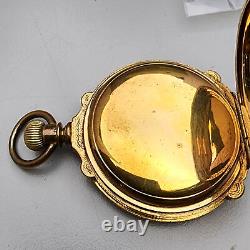 RARE 1896 LASH Martins Ferry 18s 17j Hamilton Grade 927 Brass Pocket Watch