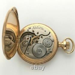 RARE 1900 Hamilton 977 Private Label 16j 16s Pocket Watch 14k Solid Gold Hunter