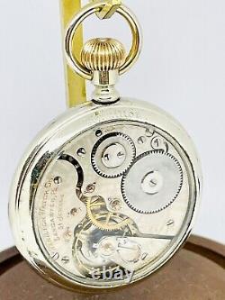 RARE 1903 Hamilton Grade 971 16S 21J Factory Display Pocket Watch Great Runner