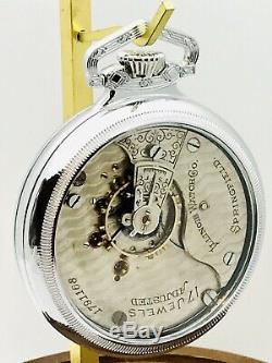 RARE 1905 Illinois Grade 79 18S 17J Railroad Pocket Watch Display Salesman Runs
