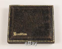 RARE 1922 Hamilton 14k Gold 23 Jewel Model 920 Pocketwatch withBox & Guarantee