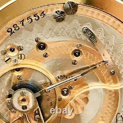 RARE 2 Tone Fancy Dial 1904 Hamilton 927 18S 17J Pocket Watch Salesman Case