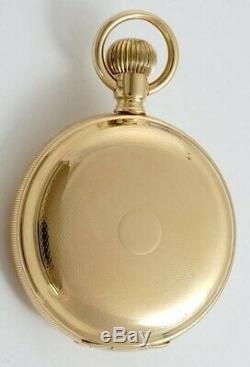 RARE Antique 1909 Hamilton 935 17J 18s Solid 14k Gold Mechanical Pocket Watch