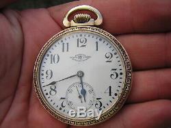RARE Antique Ball Hamilton 23 Jewel Grade 999 Size 16 Pocket Watch WORKS GREAT