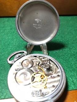 RARE G. C. T. Hamilton 4992B U. S. Military WWII 22J Mens Pocket Watch Runs