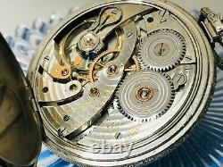 RARE Hamilton 922 Pocket Watch 23 Jewel 14K White Gold Filled Case c1935