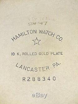 RARE Near Museum 4C Serial # 1970 Hamilton 992B 16S 21J Railroad Pocket Watch