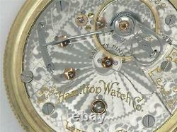 Rare 18s 23 Jewel 946 Hamilton Pocket Watch, Knights Of Pythias Dial, Running
