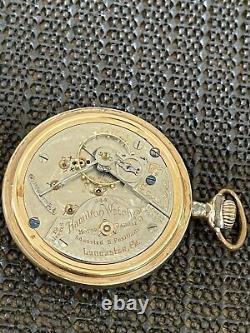 Rare 1908 Hamilton 944 RR Grade Pocket Watch 18S 19J Fahys Gold Filled Case