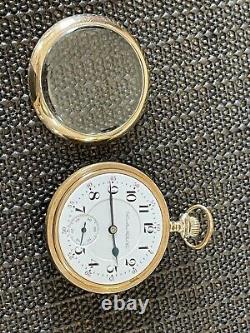 Rare 1908 Hamilton 944 RR Grade Pocket Watch 18S 19J Fahys Gold Filled Case