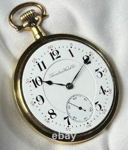 Rare 1911 Hamilton Grd 952 Mod 3 16s 19j Pocket Watch Ham Dial withMin 14K GF Case