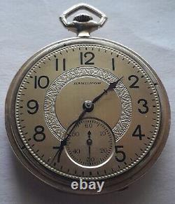 Rare 1916, Hamilton, Size 12,19 Jewels Pocket Watch. FREE 4 DAY SHIPPING