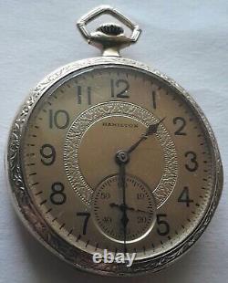 Rare 1916, Hamilton, Size 12,19 Jewels Pocket Watch. FREE 4 DAY SHIPPING