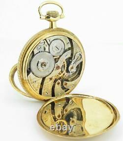 Rare 1919 Hamilton 23 Jewel 14K Solid Gold OF Railroad 950 16s Pocket Watch B&P