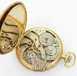 Rare 1919 Hamilton 23 Jewel 14K Solid Gold OF Railroad 950 16s Pocket Watch B&P